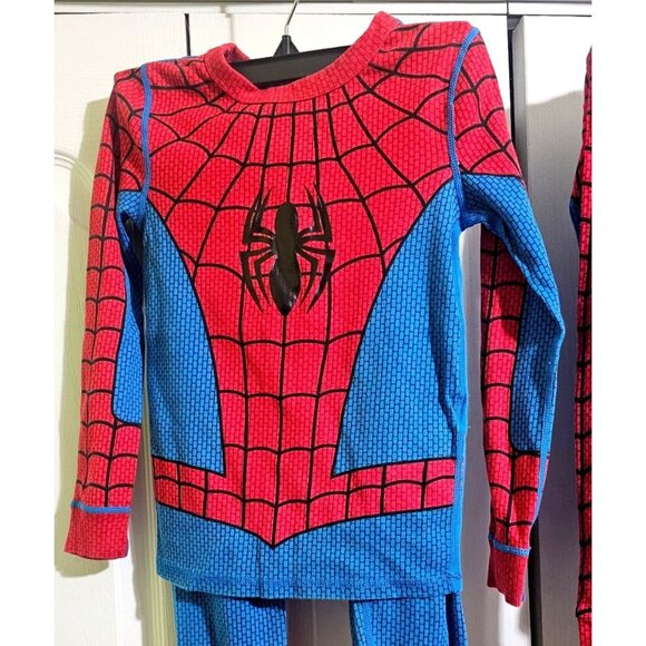 Disney Store Marvel Spider-Man PJ Pals Pajamas Lot Spiderman Costume Kids 7 8 - Picture 3 of 9